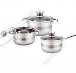 Набор кастрюль 3шт (2,0/2,7л d16/18см +ковш 1,2л d14см)