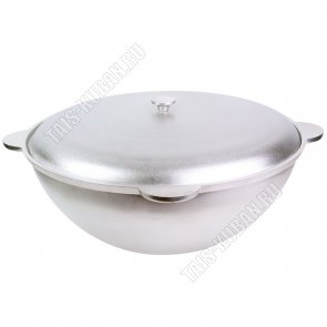 Казан татарский (д/плова) 40л d60 h25см с металлической крышкой (3) 