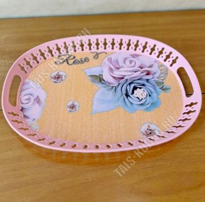 Поднос овал.(34х24 h4см) 