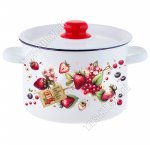 Ягодки Кастрюля белый (цил) 4,5л (4)