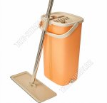 VERDE Magic Комплект Ведро 9л (д/отжима 4л) персик,сливной клапан +Швабра (18)
