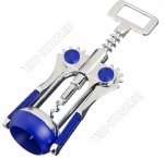 Штопор L18х5см металл+резин.наклад, блистер (6) 