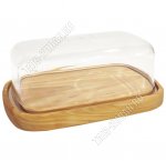 Масленка с крышкой 17х11 h7см,бамбук (18)