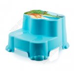 Подставка 2-х ступенч, на ножках (36,5х34,5 h22см) голубой, DD (12) 