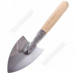 Совок посадочный малый (нерж), с дер.ручкой L31см (20)