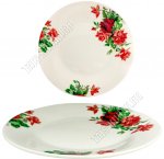 Садовница/Розы алые Тарелка глубокая d20см, б/уп (36)