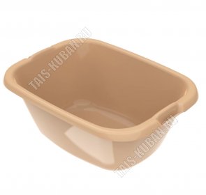 Таз овал 28л коричневый (d56 h22см) (15) 