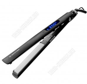 Выпрямитель д/волос керам. 50Вт,пласт.(25х120мм) черный (30) 