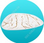 Блюдо Мрамор фигур. 30,5х24см п/у