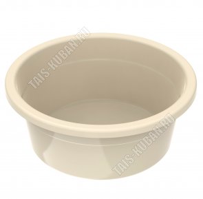 Таз круглый 26л слоновая кость (d50 h20см) (20) 