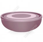 Салатник с крышк, сиреневый 1,4л (d21 h6см) (36)