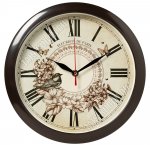 Часы (пластик/стекло) круглые d35см 