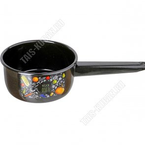 Полезная еда/Healthy food Ковш черный 1,0л (12) 