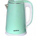 Чайник пластик+нерж. 2,0л 1800Вт диск,2-ые стенки (внутр.нерж.сталь) (12)