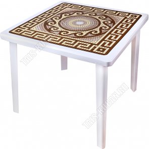 Белый/золото Стол 