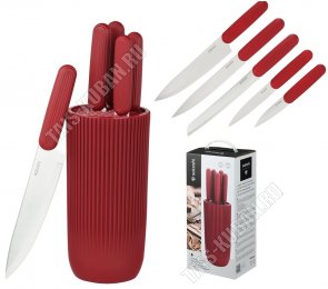 Набор ножей 5предметов на подставке 