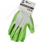 Перчатки для садовых работ 9 разм (L) полиэстер+нитриловый полуоблив (12)