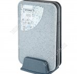 НАБОР Доска раздел. 4шт ,графит подстав (20х12см h34см толщ.0,4см) Plast Team (7)