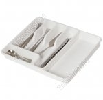 Лоток-вклад д/ст.приб. 6-ти секц (раздвижн) белый (10)