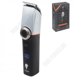 Машинка д/стрижки (аккум) 3Вт,2насад,2ск,керам.лезвия,LED дисплей,функц. блокир,в комп-те USB шнур,щеточ,масло,сталь (24) 