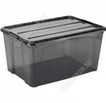 Контейнер прозр.черн 45л (58х38,5 h28см) (5)