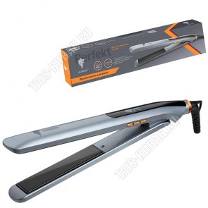 Выпрямитель д/волос, керамич. 55Вт пласт.25х112мм,сер-голуб (12) 