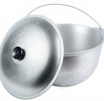 Казан походный 12л d33 h20см с металлической крышой и дужкой (5)