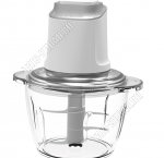 Измельчитель 500Вт 1скорость,чаша стекло 1,2л, белый/серебро (8)