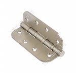 СТАНДАРТ Петля дверн. с врезкой (универсал) 10х7х0,25см, разъёмная, сталь с гальван.покрыт, мат.никель, 4BB (R14) SN (10)