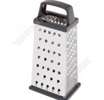 Терка 4х гран, h21см,нерж.сталь,пласт.ручк,черн (12) 