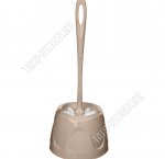 Ерш+подставка WC кругл, бежевый (18)