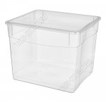 Контейнер 34л с крышкой,прозрачный (40х33 h31см) (5)