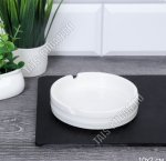 Белая Пепельница d10 h2см