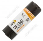 Мешки д/мусора, черный 120л 19мкм (в рул.10шт) (20)