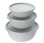 Миска с крышк, Н-Р 3шт 