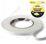 Лента 2-х стор.(вспен.основа) 19мм*10м 1200мкм,белая (90)