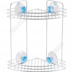 .БРИЛЛИАНТ синий Полка настен 2-х ярус,углов. (19х19см h29см) (12)