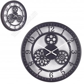 Часы (металл+стекло матовое) круглые d32см 