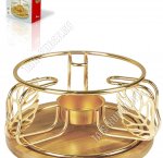Подставка д/подогрева чайника d14см h7,5см,золото (12) 