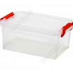 Контейнер прозр, крышка 2защ. 20л (48х32 h19,5см) (18)