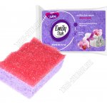 Губка-мочалка массажная, прям 14х9 h5см (30).