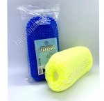 Мочалка вязаная, поролон внутри 