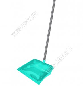 Совок .20х14см,вертикальн.ручка L73см , аквамарин (30) 