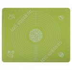 Коврик для раскатки теста,заморозки/выпечки (50х40см) с принтом,фисташковый (6)