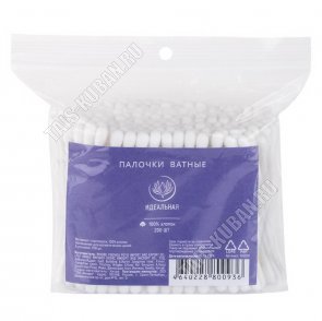 Ватные палочки (пакет) 200шт,пластик (60) 