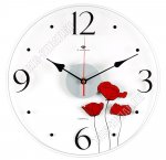 Часы (стекло) d35см 