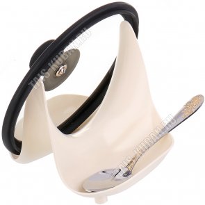 Подставка п/крышки и ложки, 2-х сторон, сливочн (15х16 h18см) (52) 