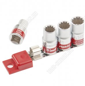 Головка торцев,удлинен д/авто н-р10шт,10-22мм,универсал,1/2