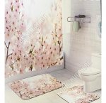 Комплект: Штора д/ванны +Коврики 2шт 