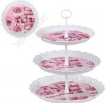 Фруктовница 3-х яр, кругл (d25/30 h33см) 